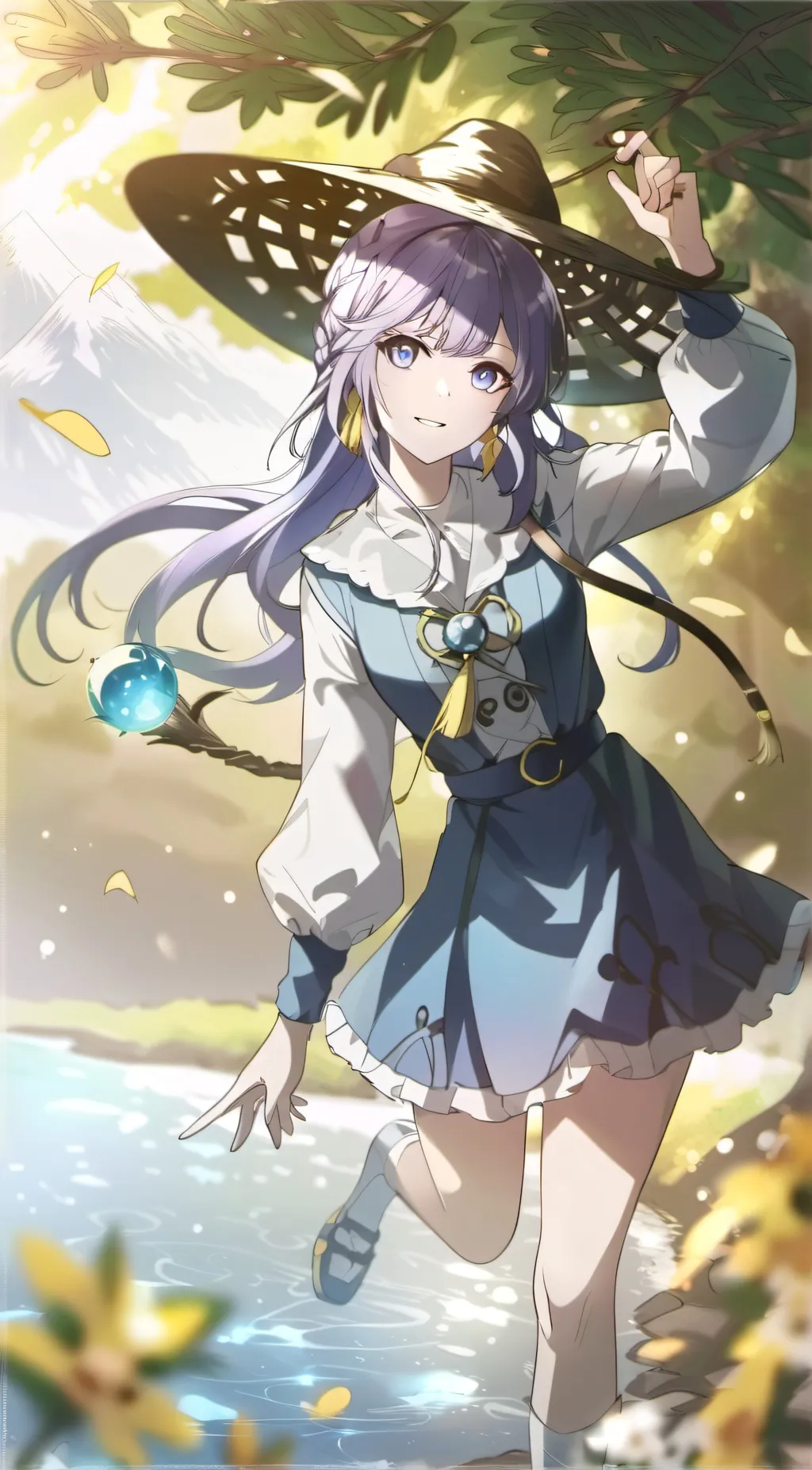 ai character: Rose background