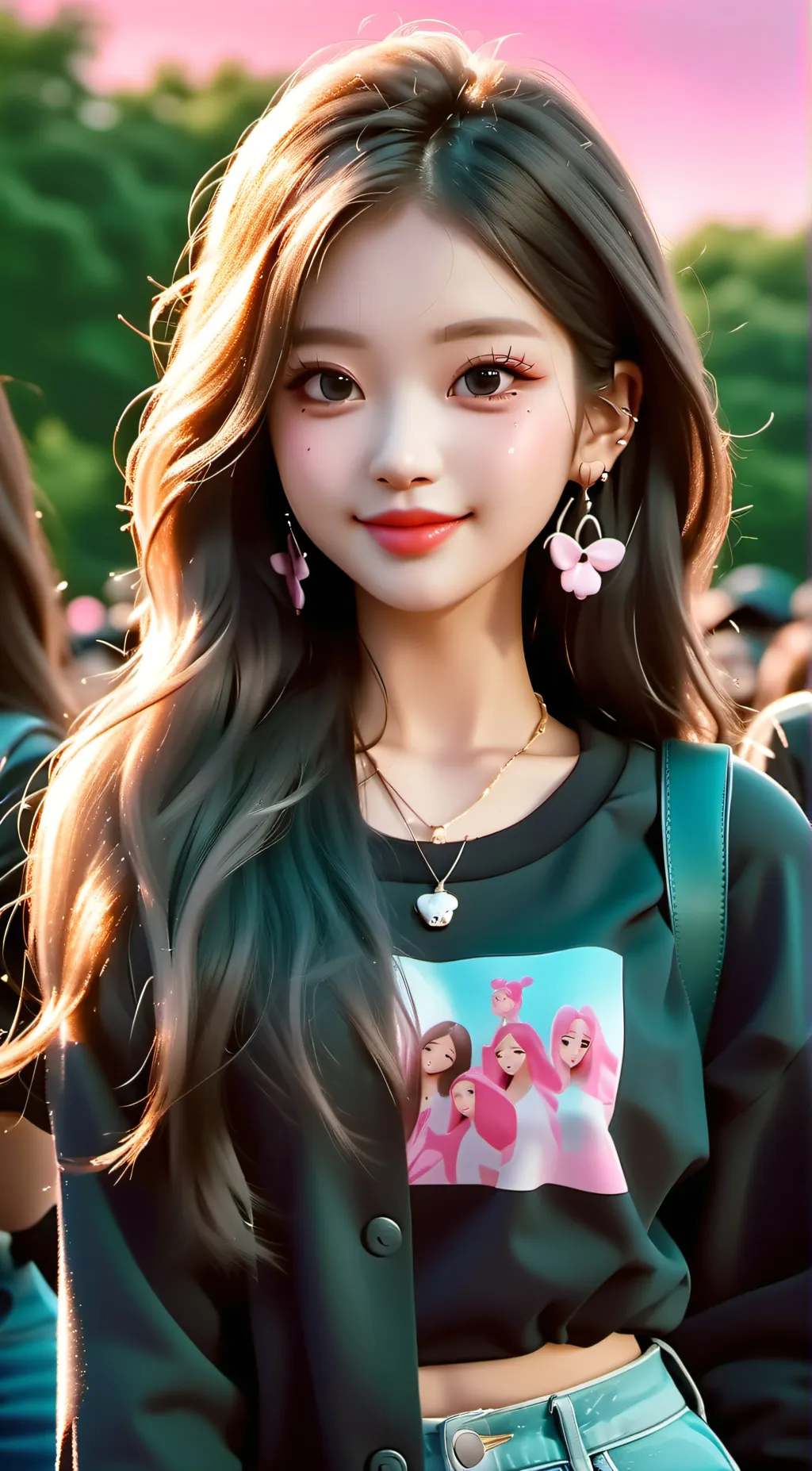 ai character: Rose background