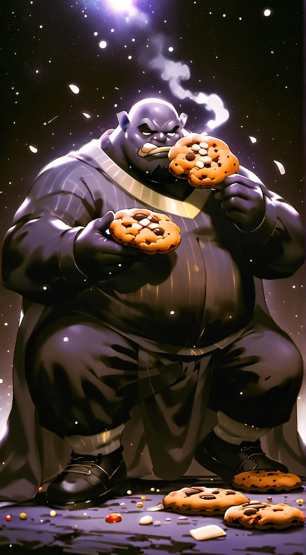 ai character: amunguschickenfaty background