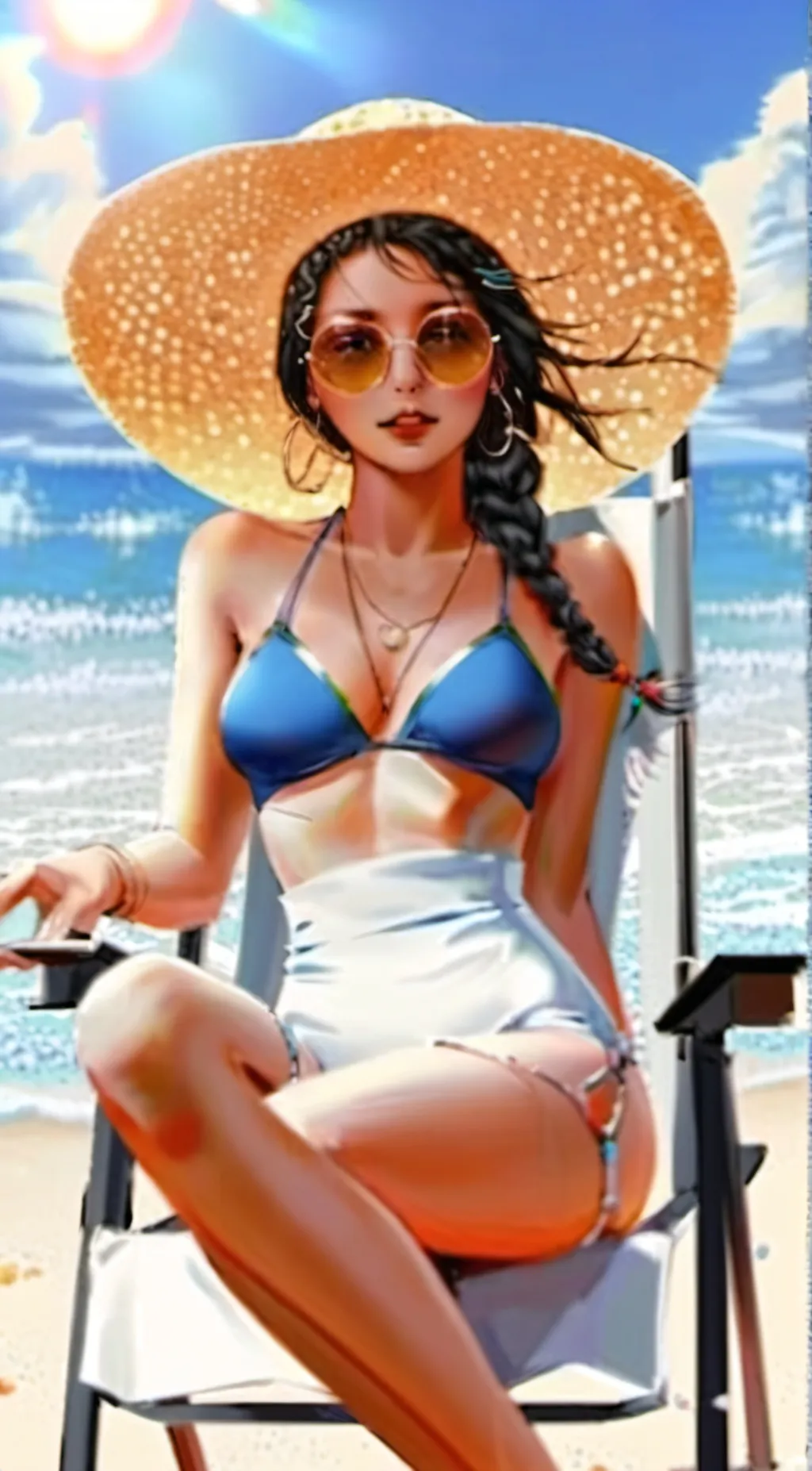 ai character: Summer background