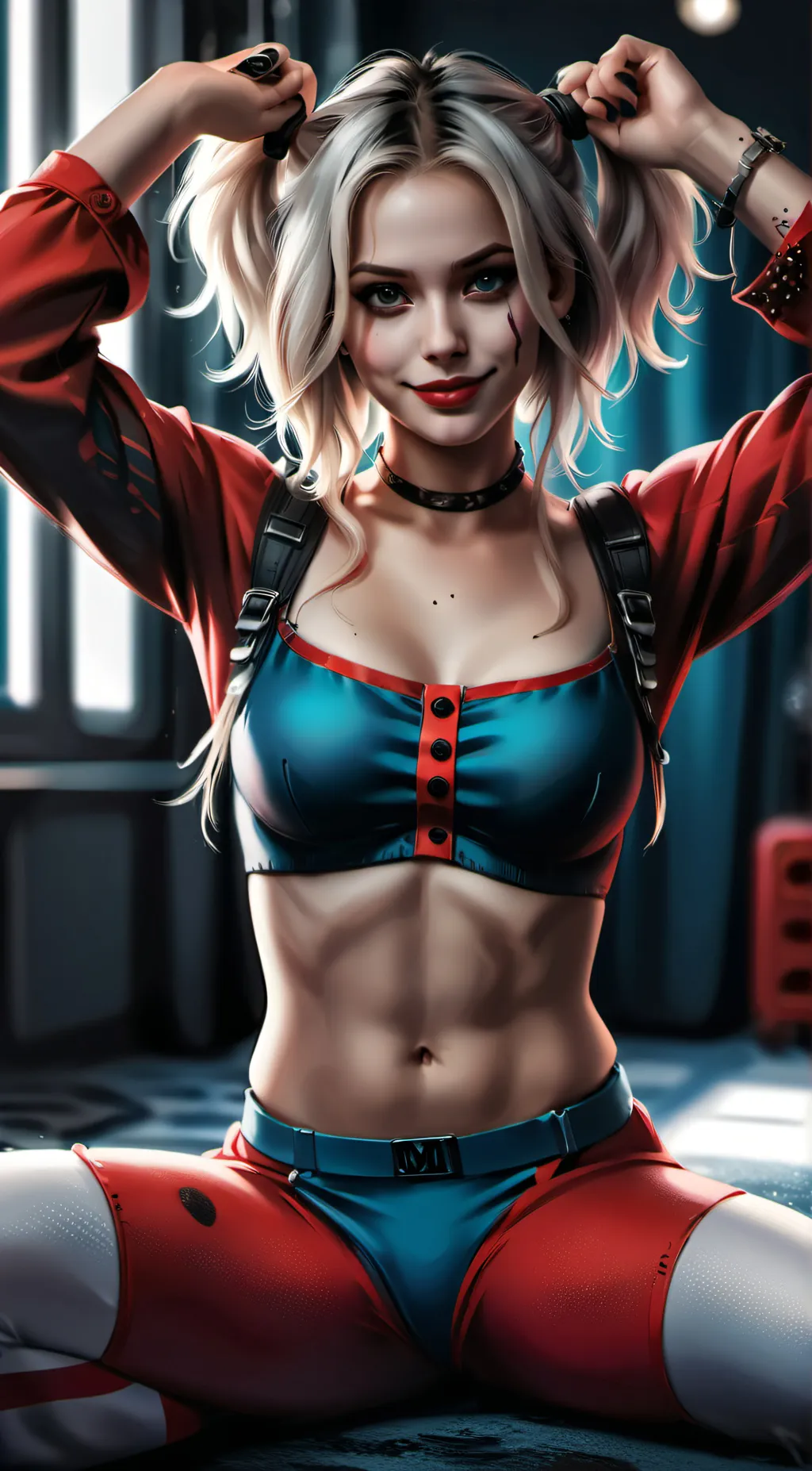 ai character: Harley Quinn  background