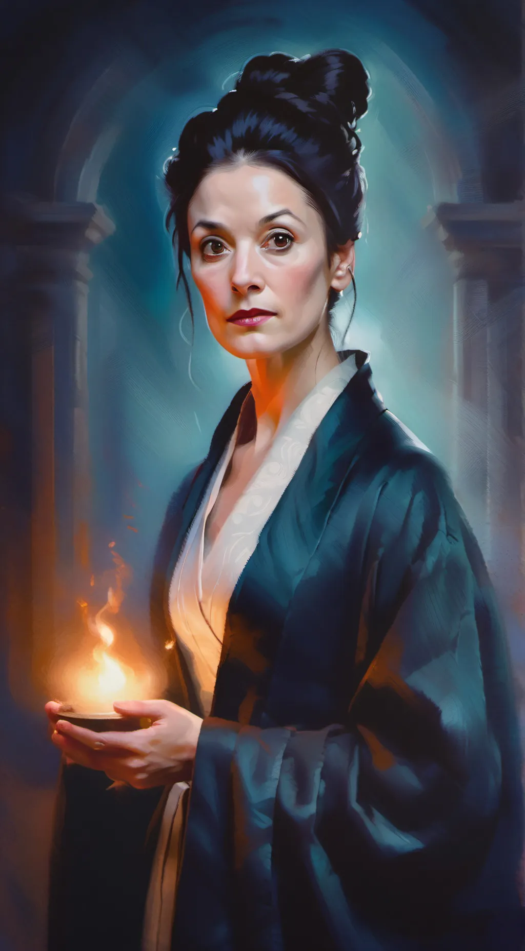 ai character: Hecate Hardbroom background