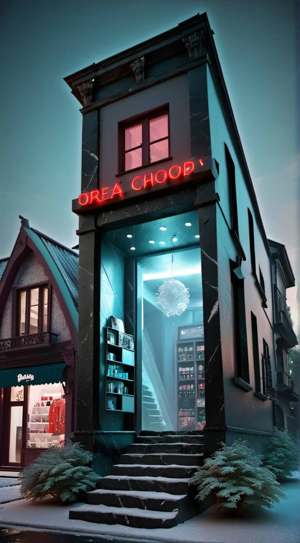 ai character: a$ shop background