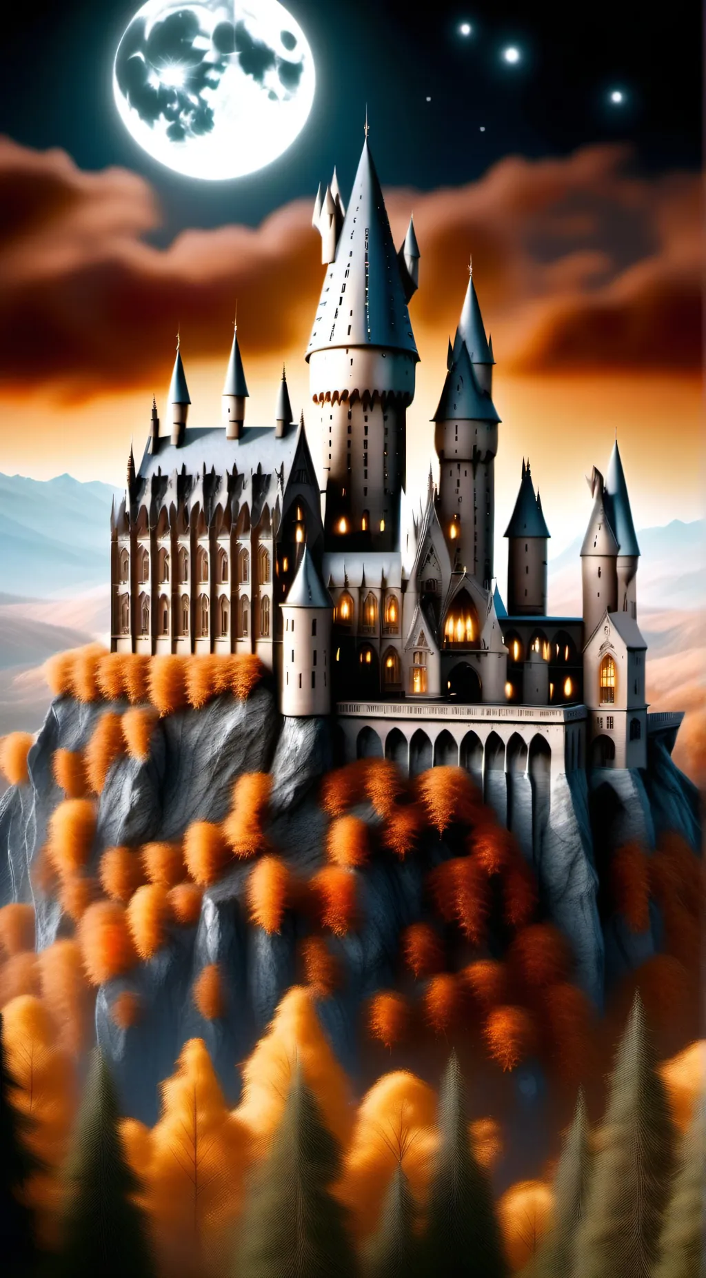 ai character: Hogwarts Yule⚽️ background