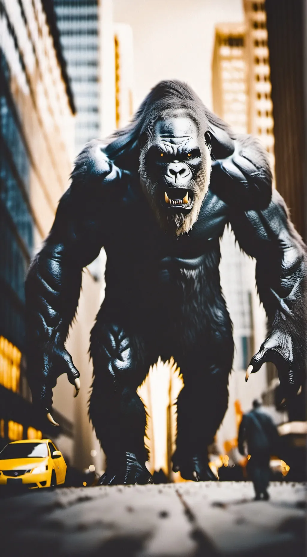ai character: GIANT MONSTER background