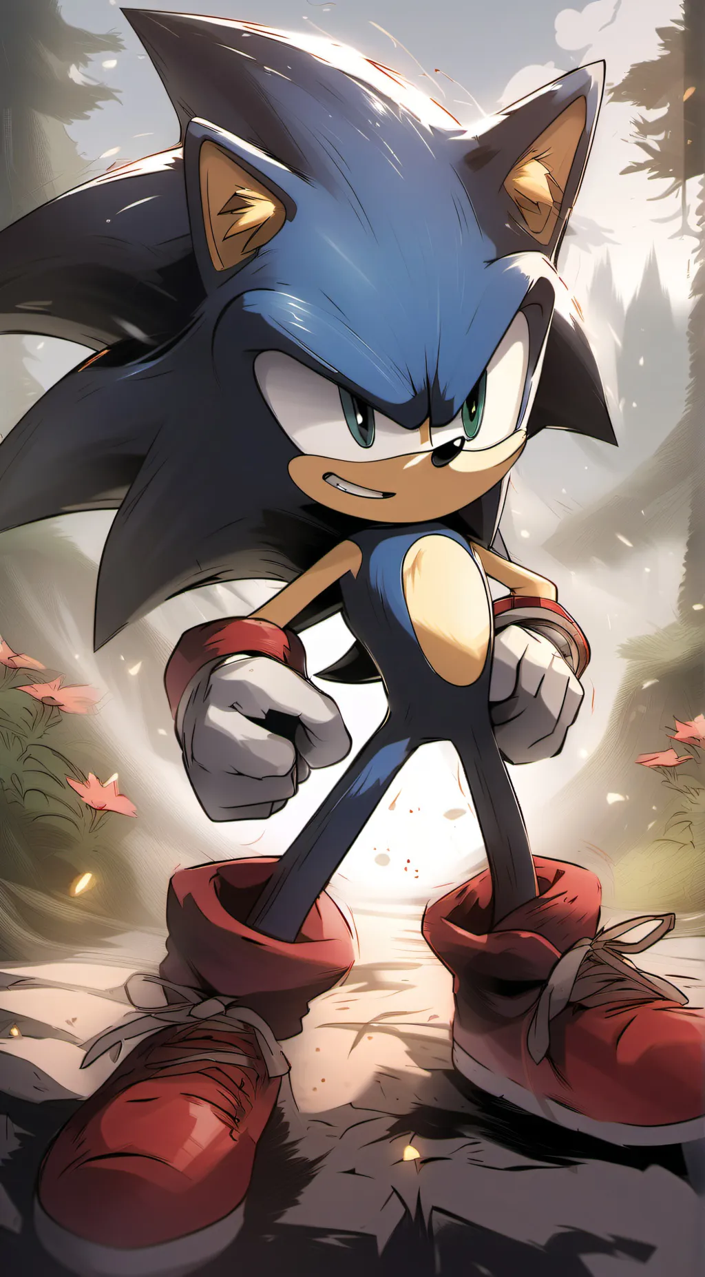 ai character: Sonic  background