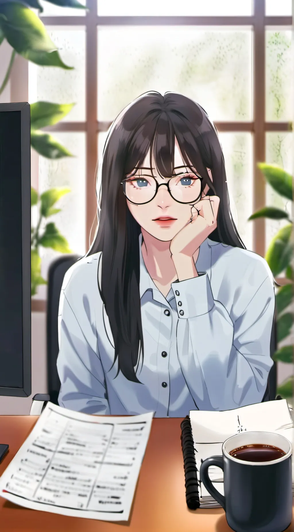 ai character: kang yuna background