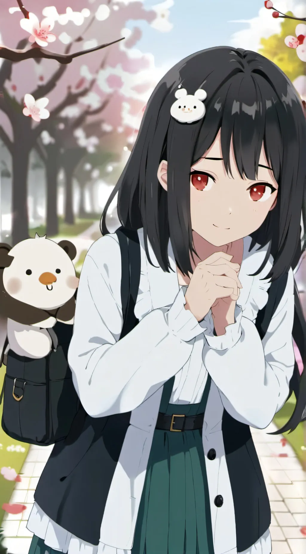 ai character: kitsune Mito background