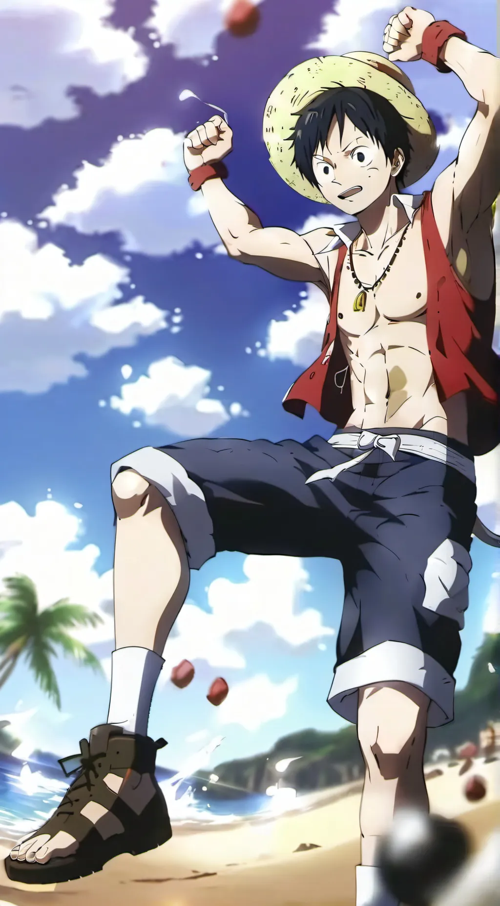 ai character: Luffy Enies Lobby background