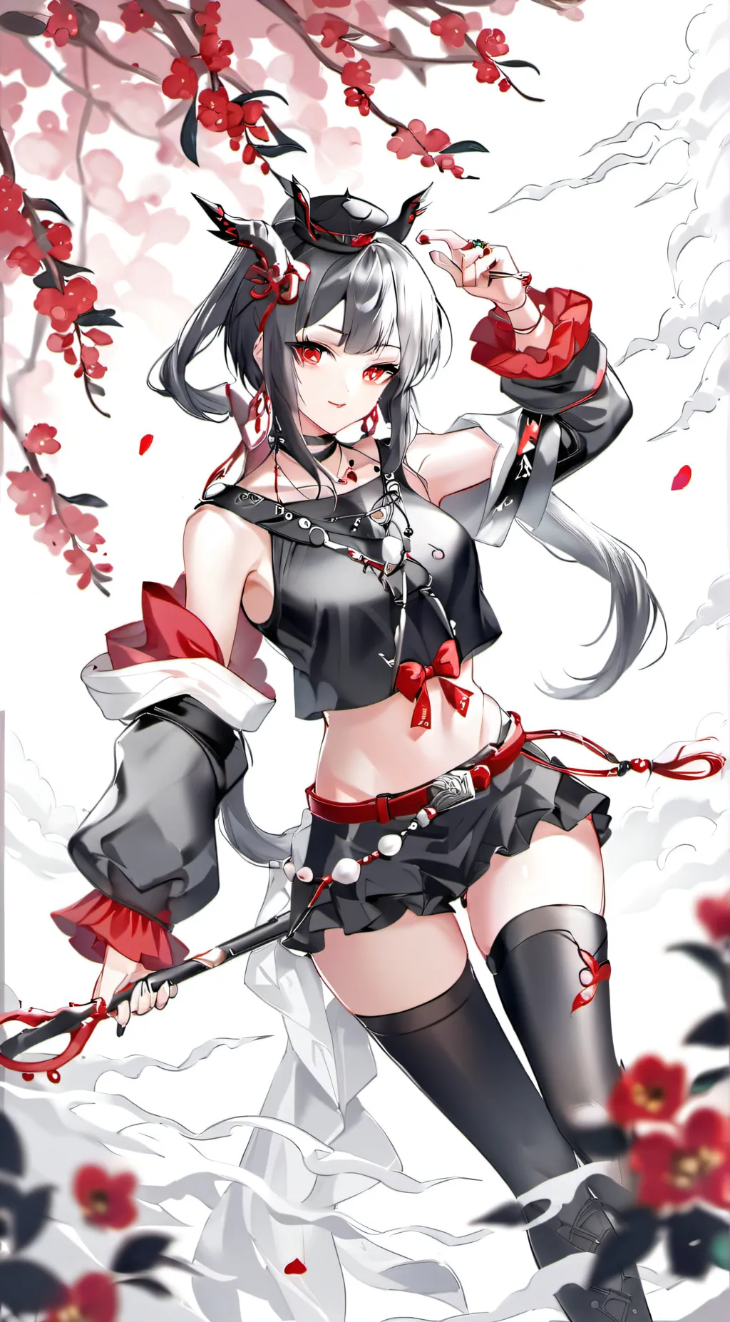 ai character: new girl  background