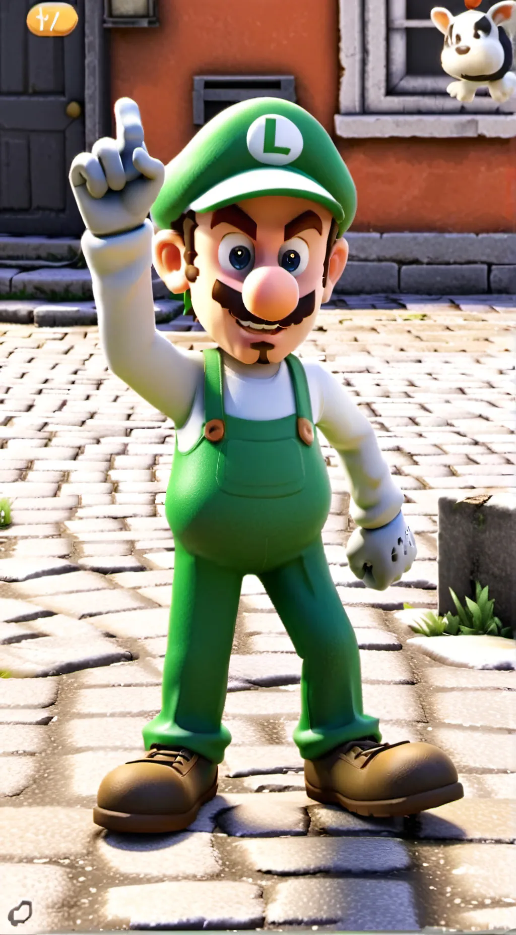 ai character: Luigi background
