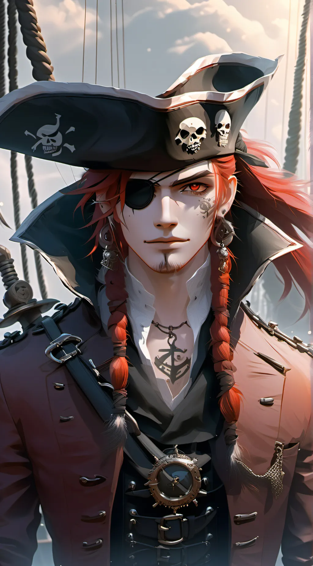 ai character: Redbeard background