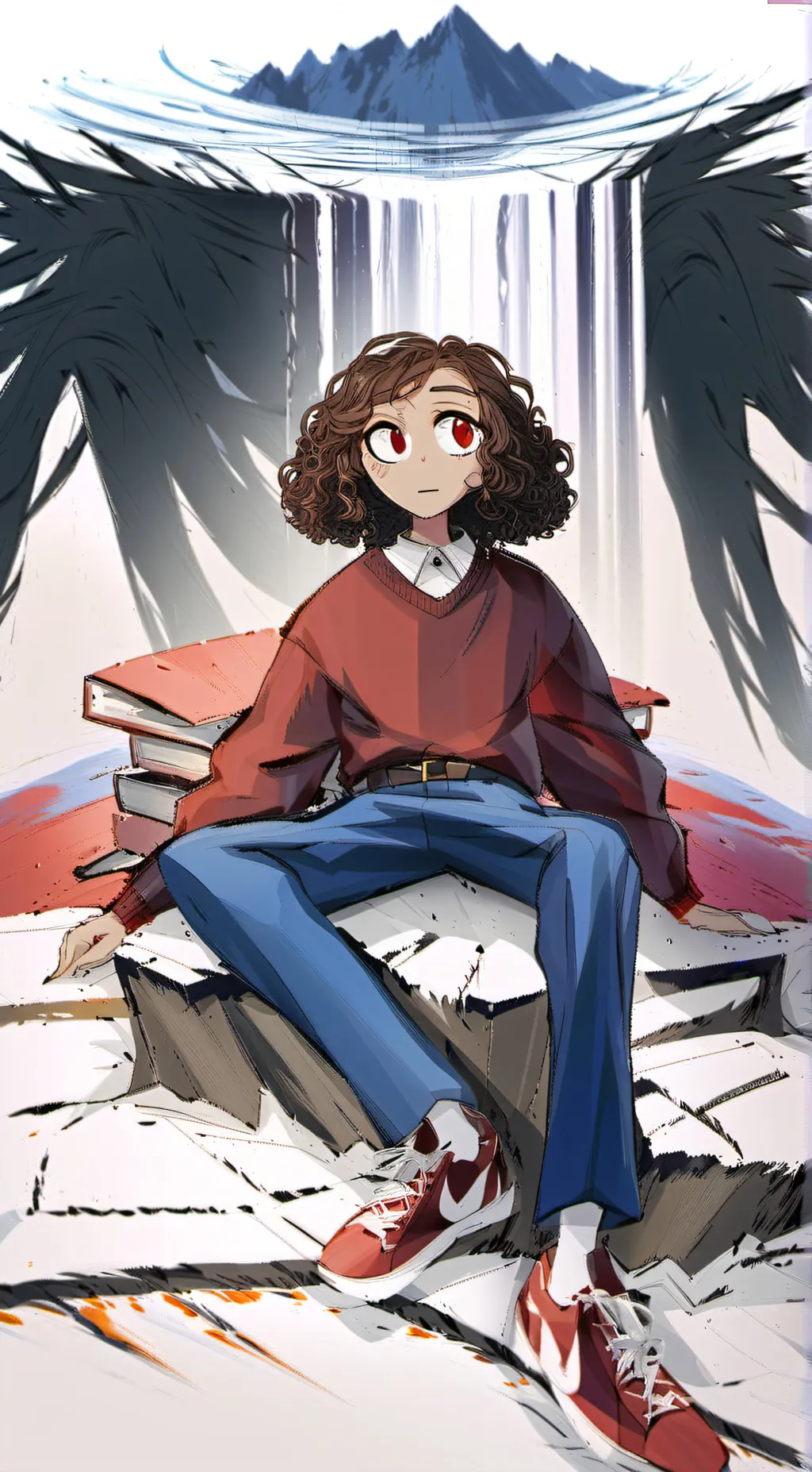 ai character: Ruby  background