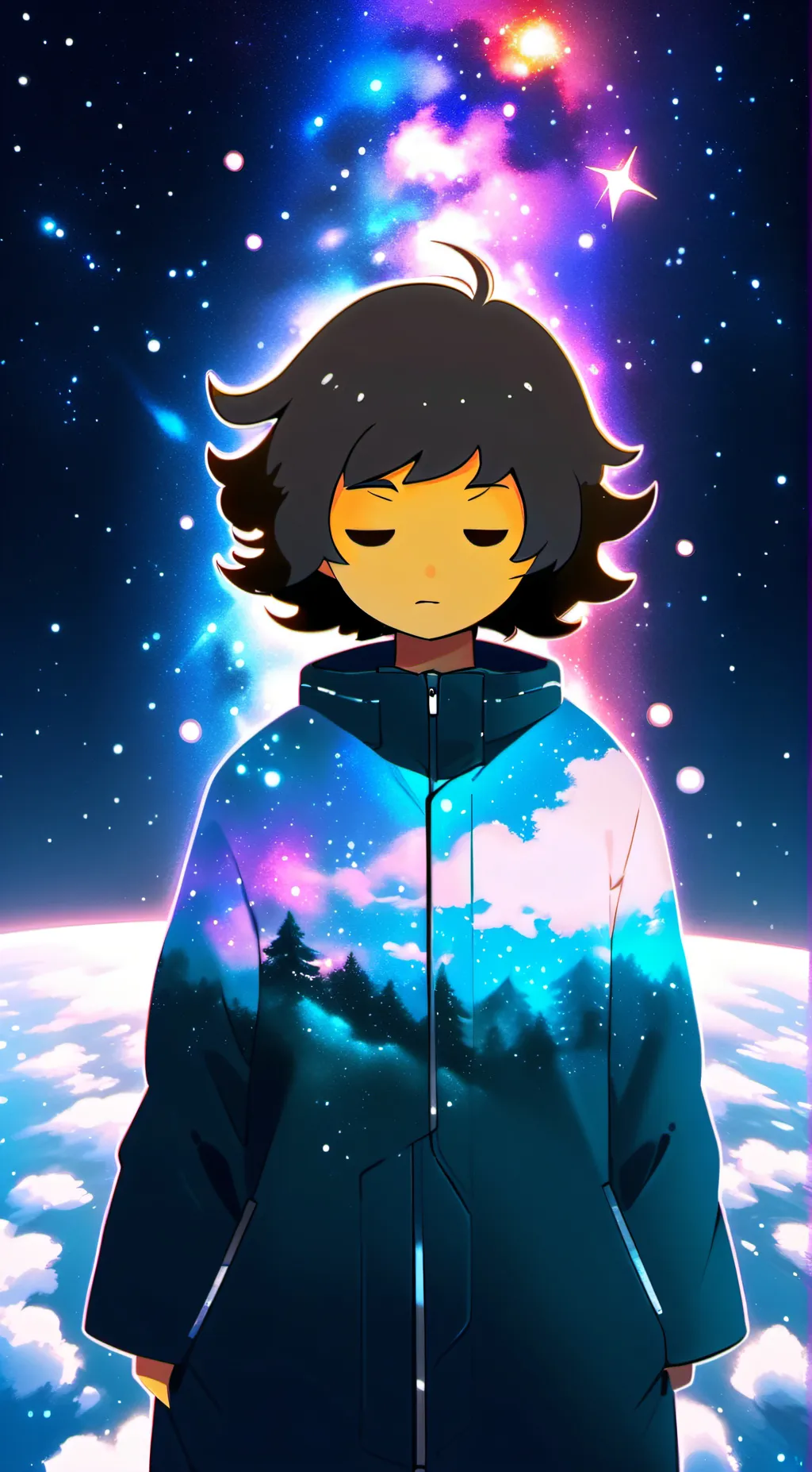 ai character: frisk (outertale) background