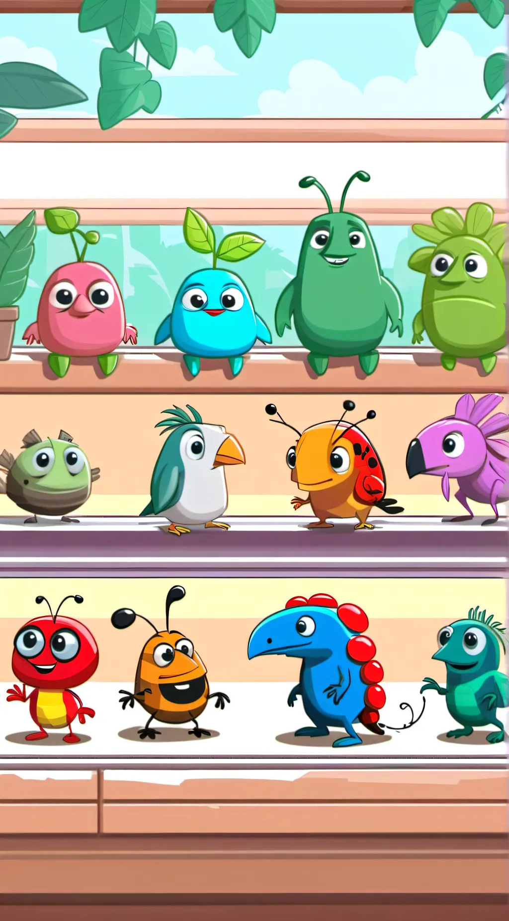 ai character: Pikmin :3 background