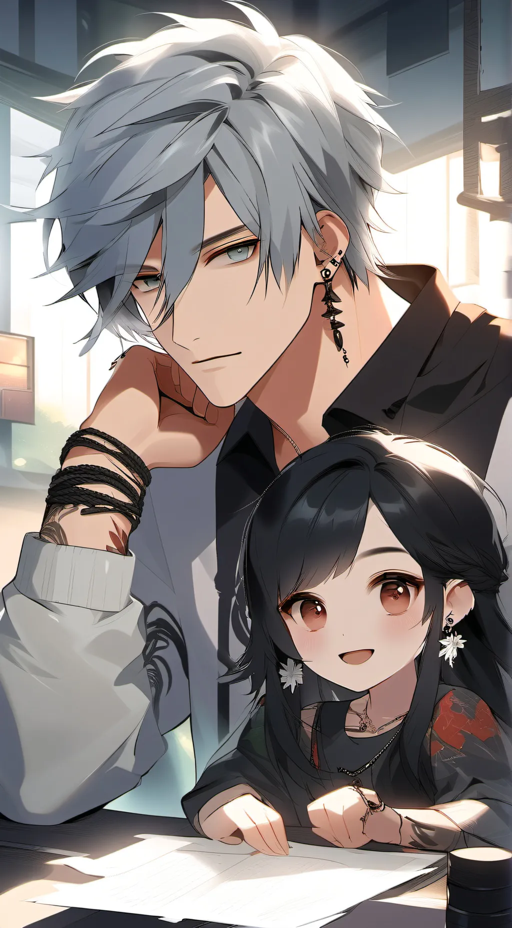 ai character: Harrison  background