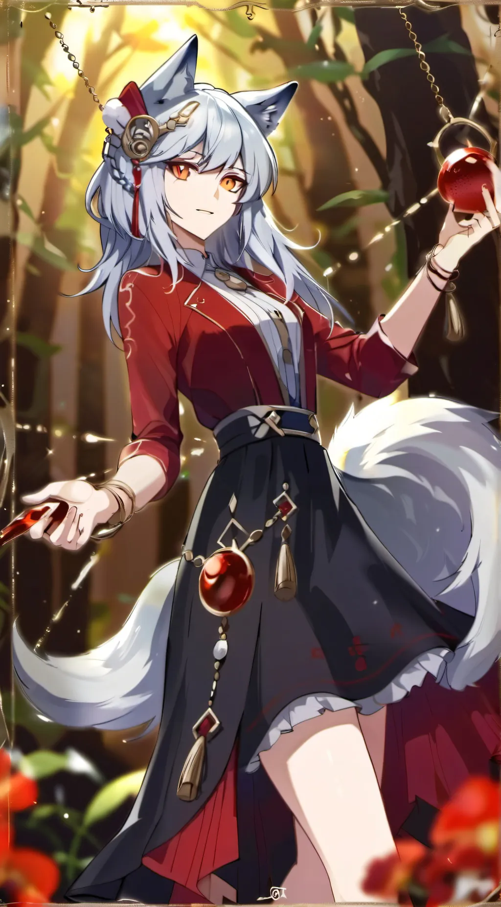 ai character: Luna background