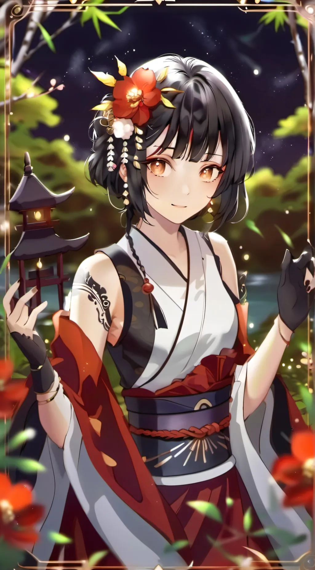 ai character: Shinobu Kocho background