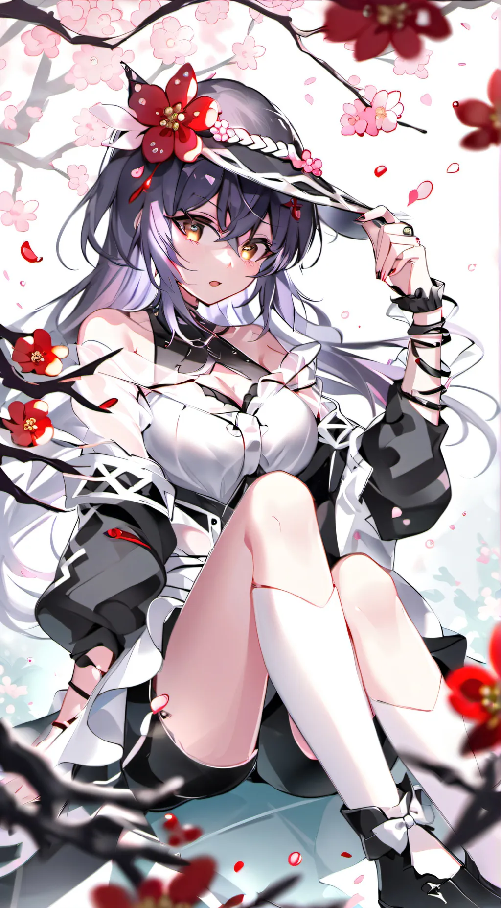 ai character: moonlight background