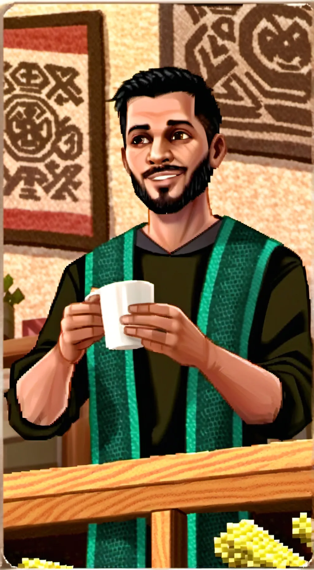 ai character: Ron background