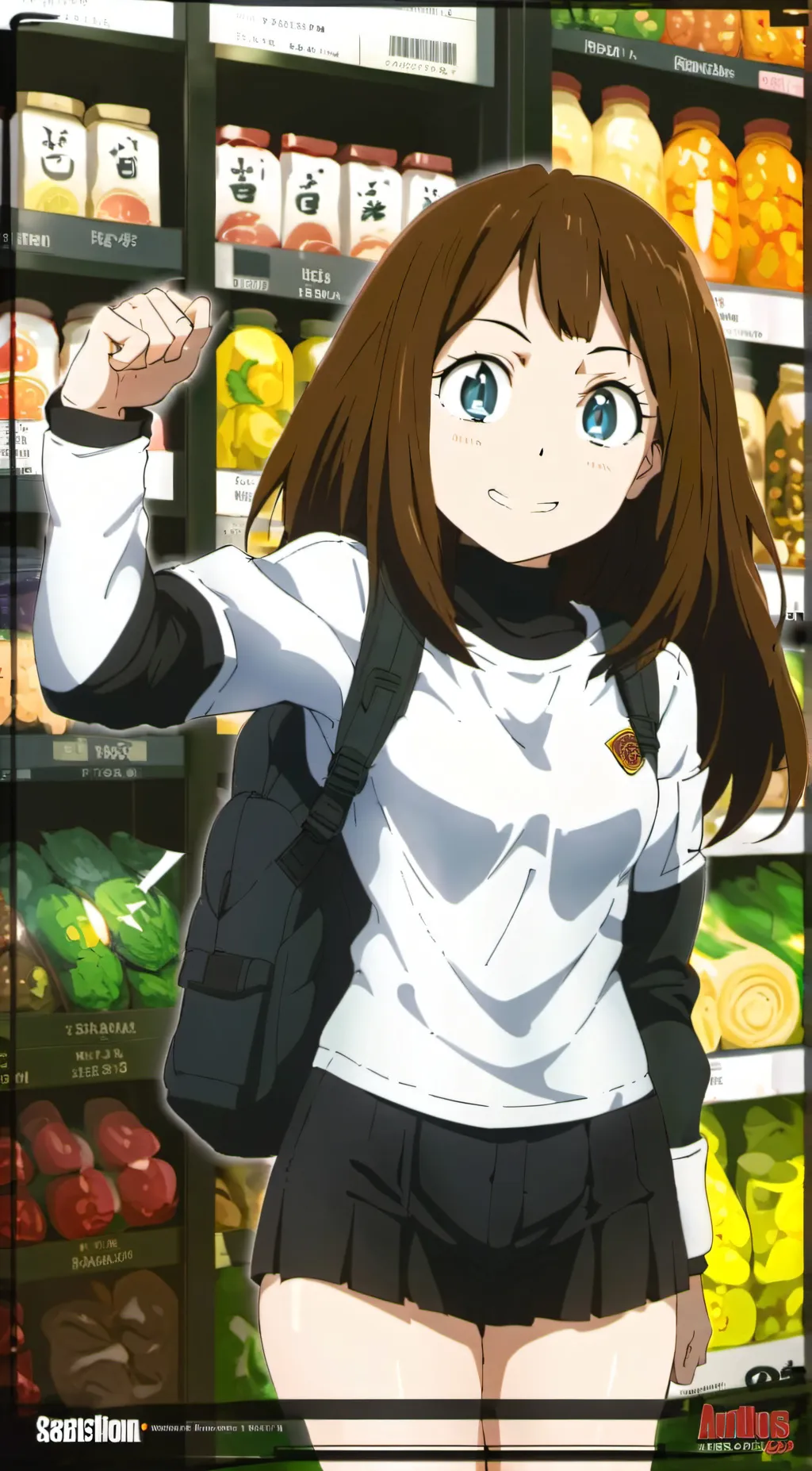 ai character: uraraka  background