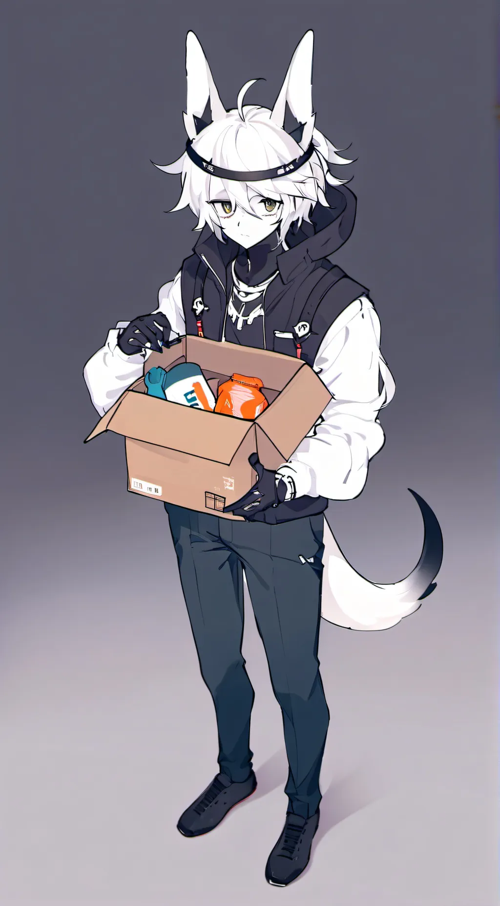 ai character: Protogen  background