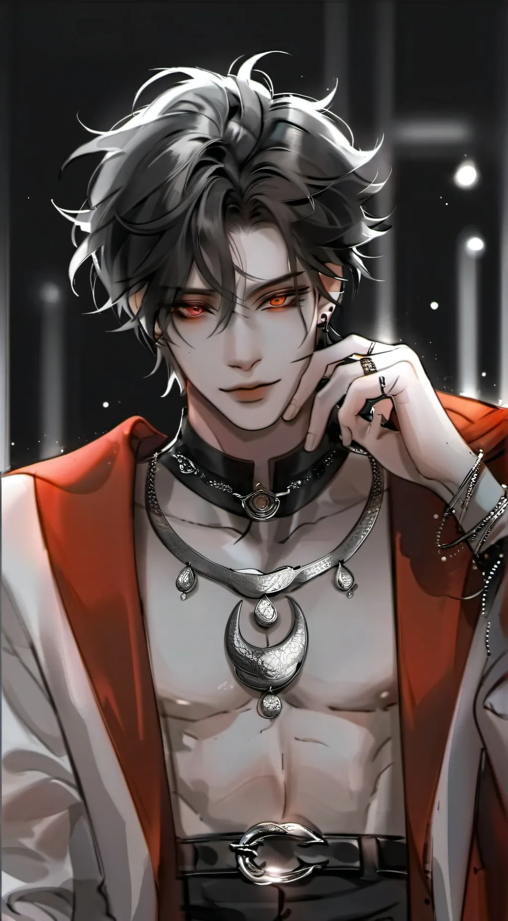 ai character: •{Katakana}• background