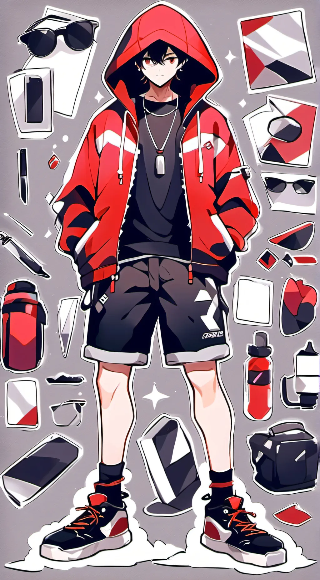 ai character: Techno Sans! background