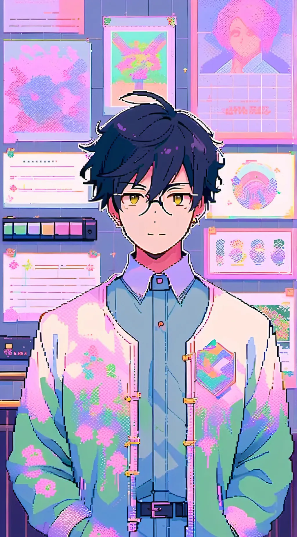 ai character: Tenya iida  background
