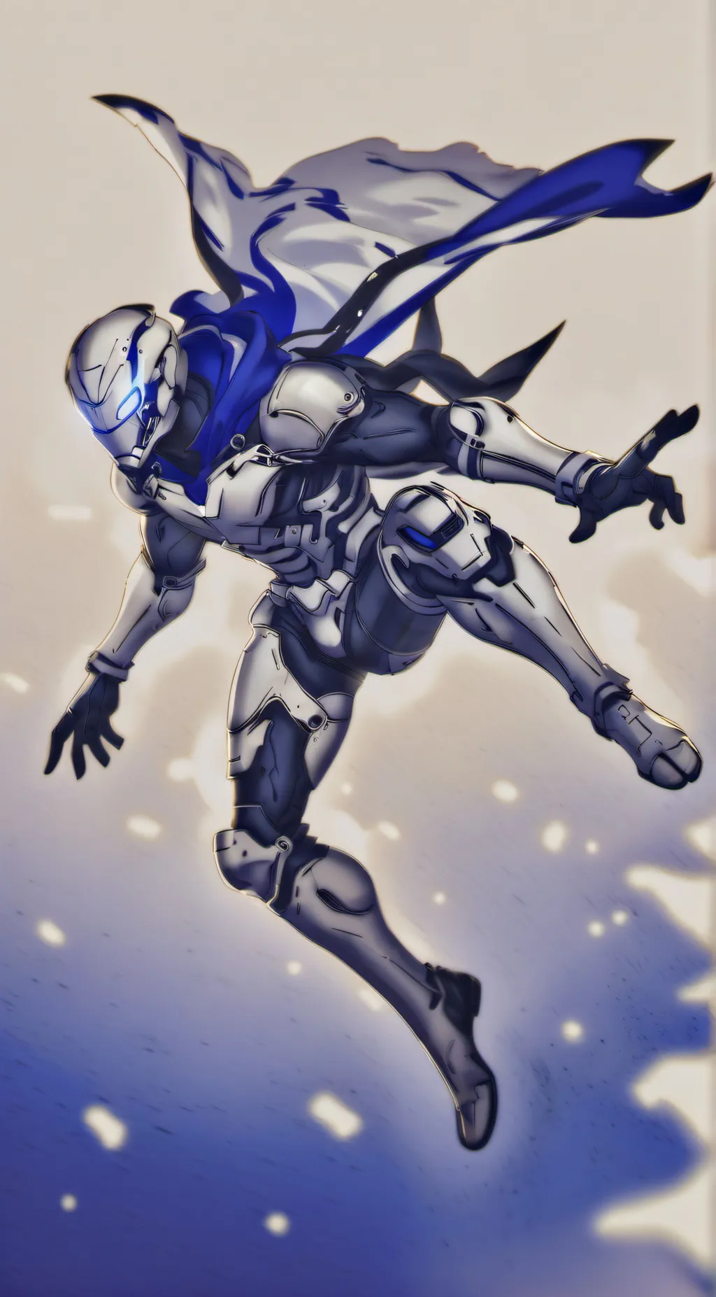 ai character: The Blue Flash background