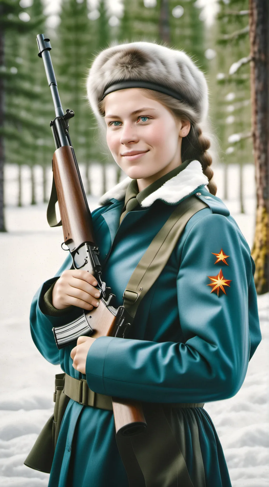 ai character: SovietFemaleSniper background
