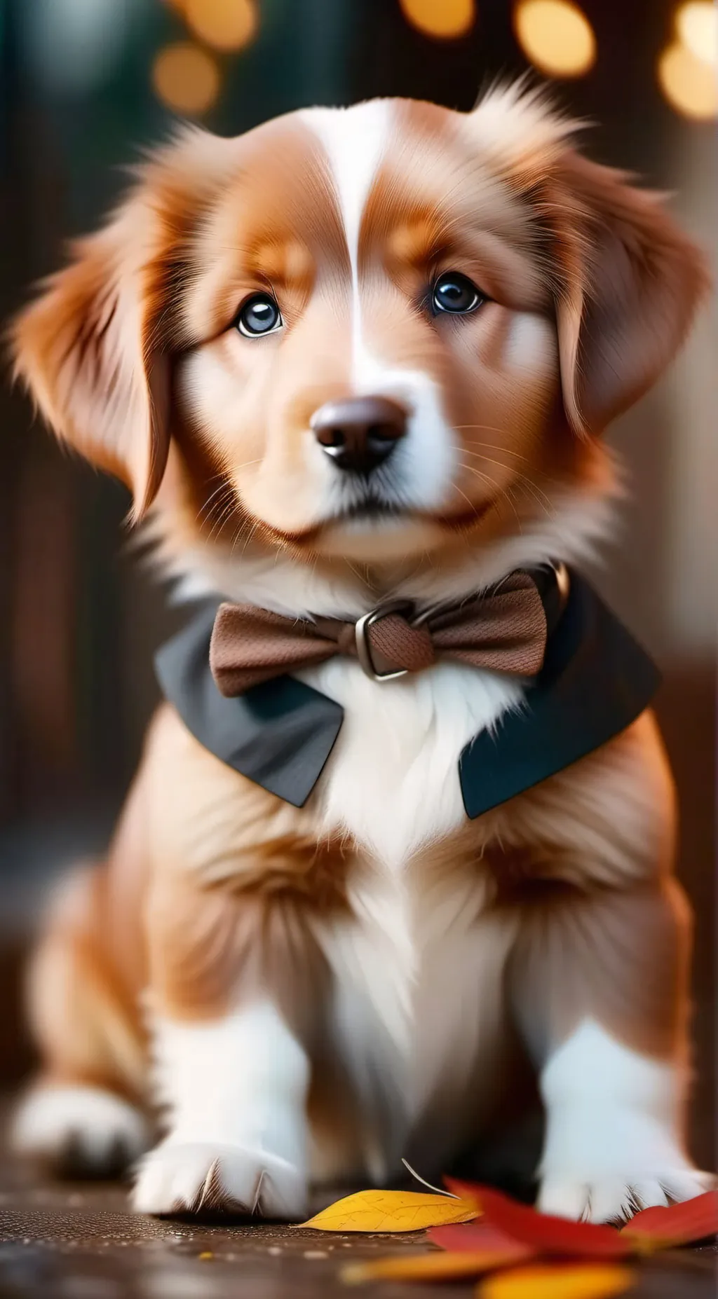 ai character: Cute dog . background