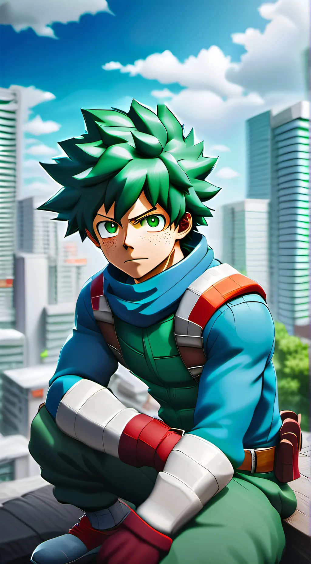 ai character: deku background