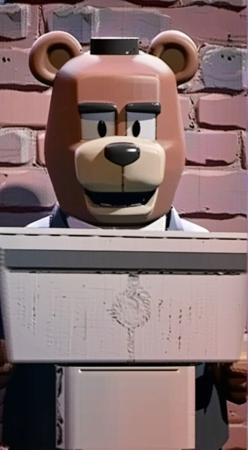 ai character: freddyfazbear meme background
