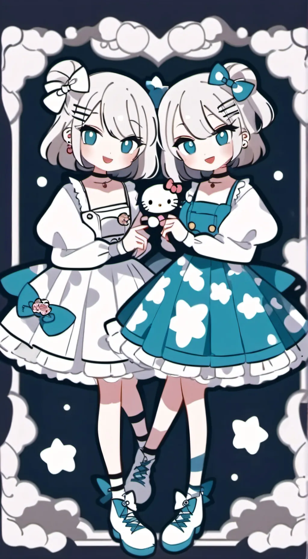 Talkie AI - Chat with hello kitty twins