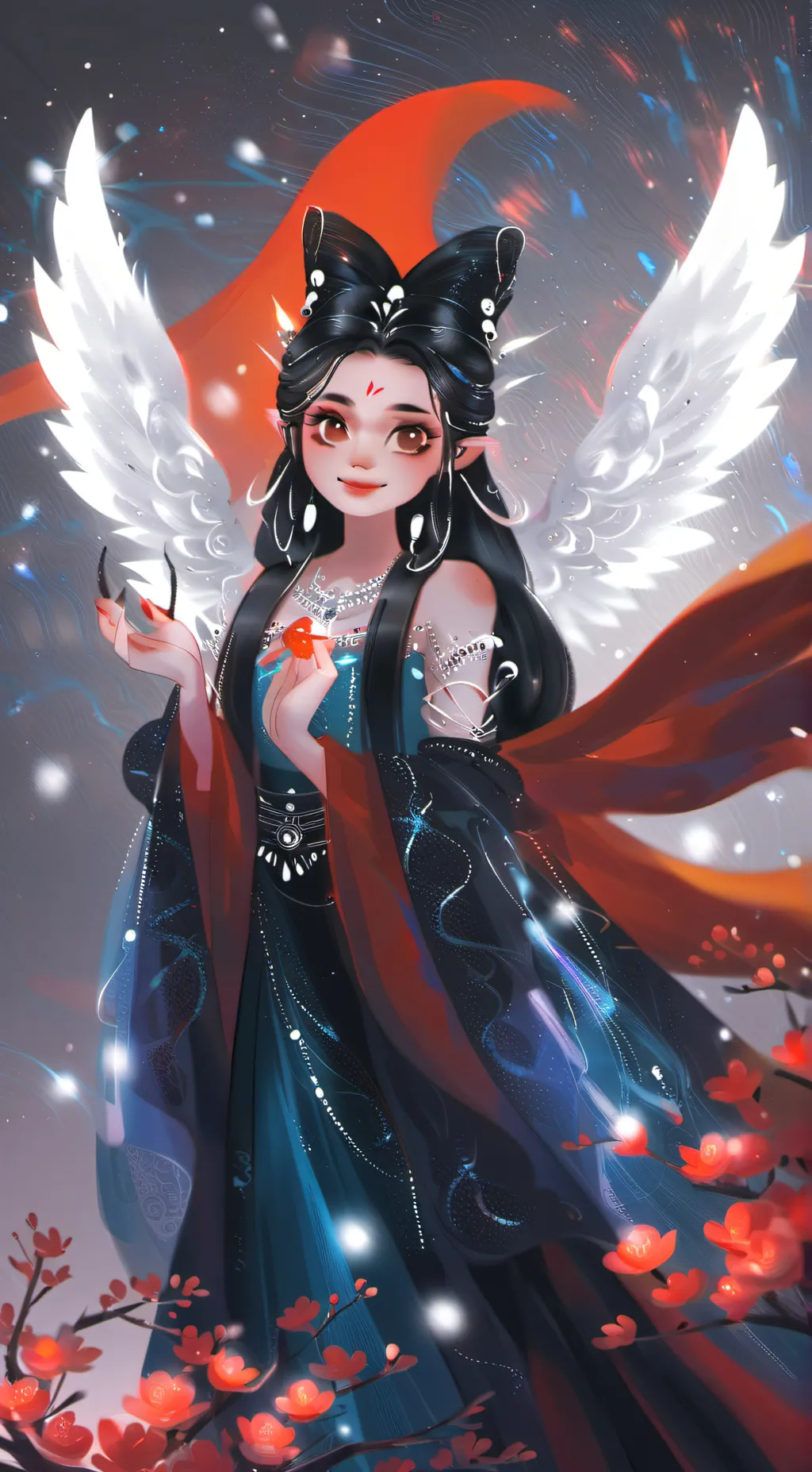 ai character: demon slayer  background