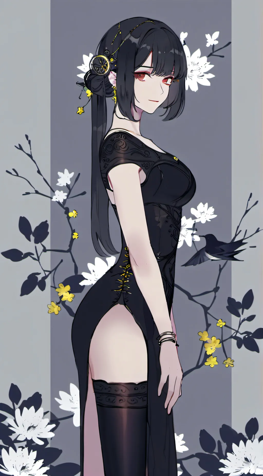 ai character: cute girl background