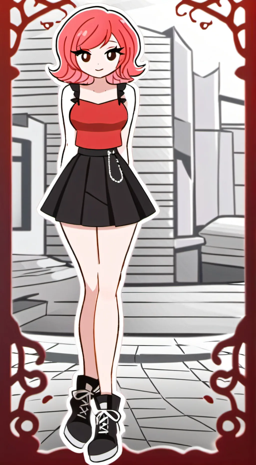ai character: Ruby (BFDI) background