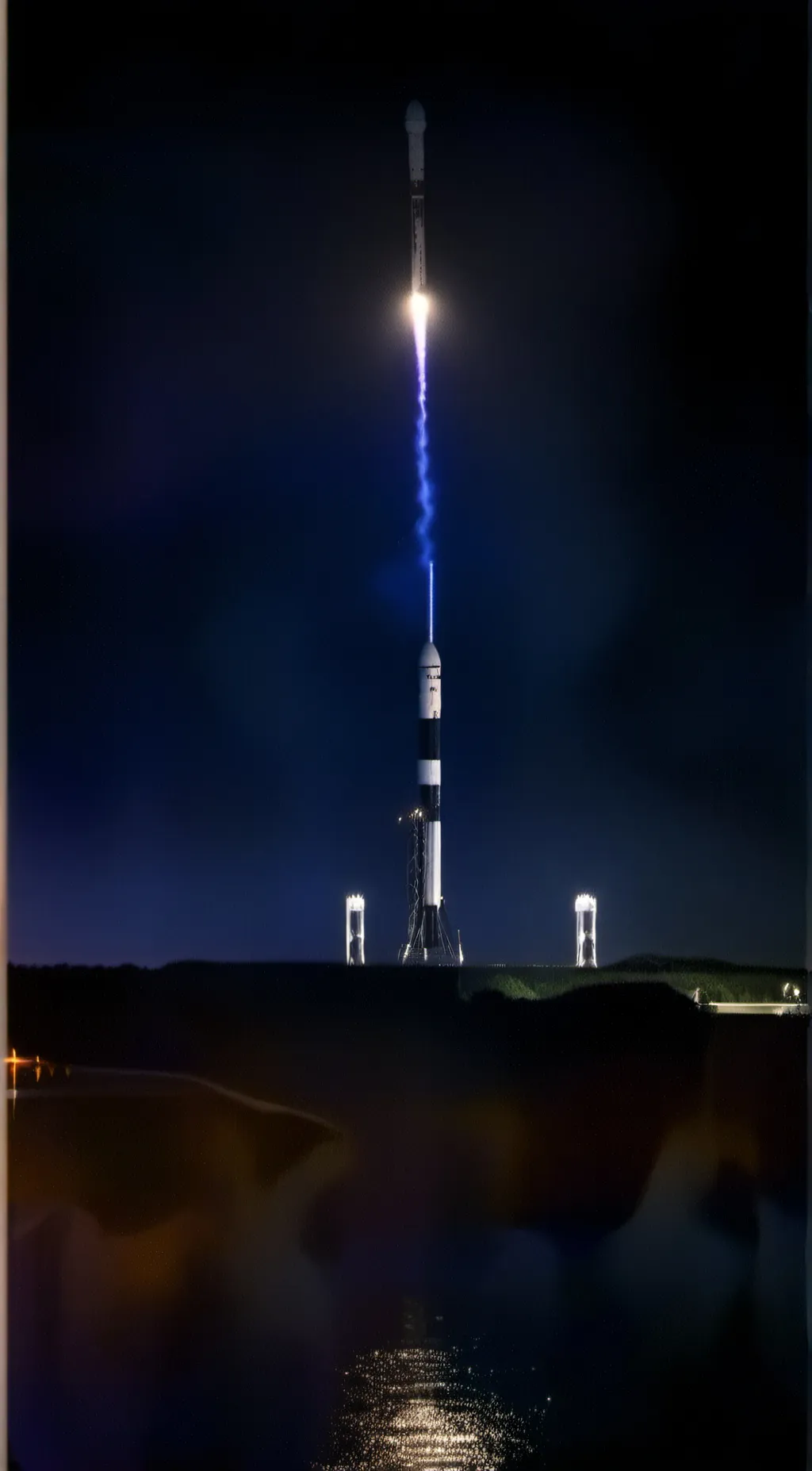 ai character: Falcon 9 in south background