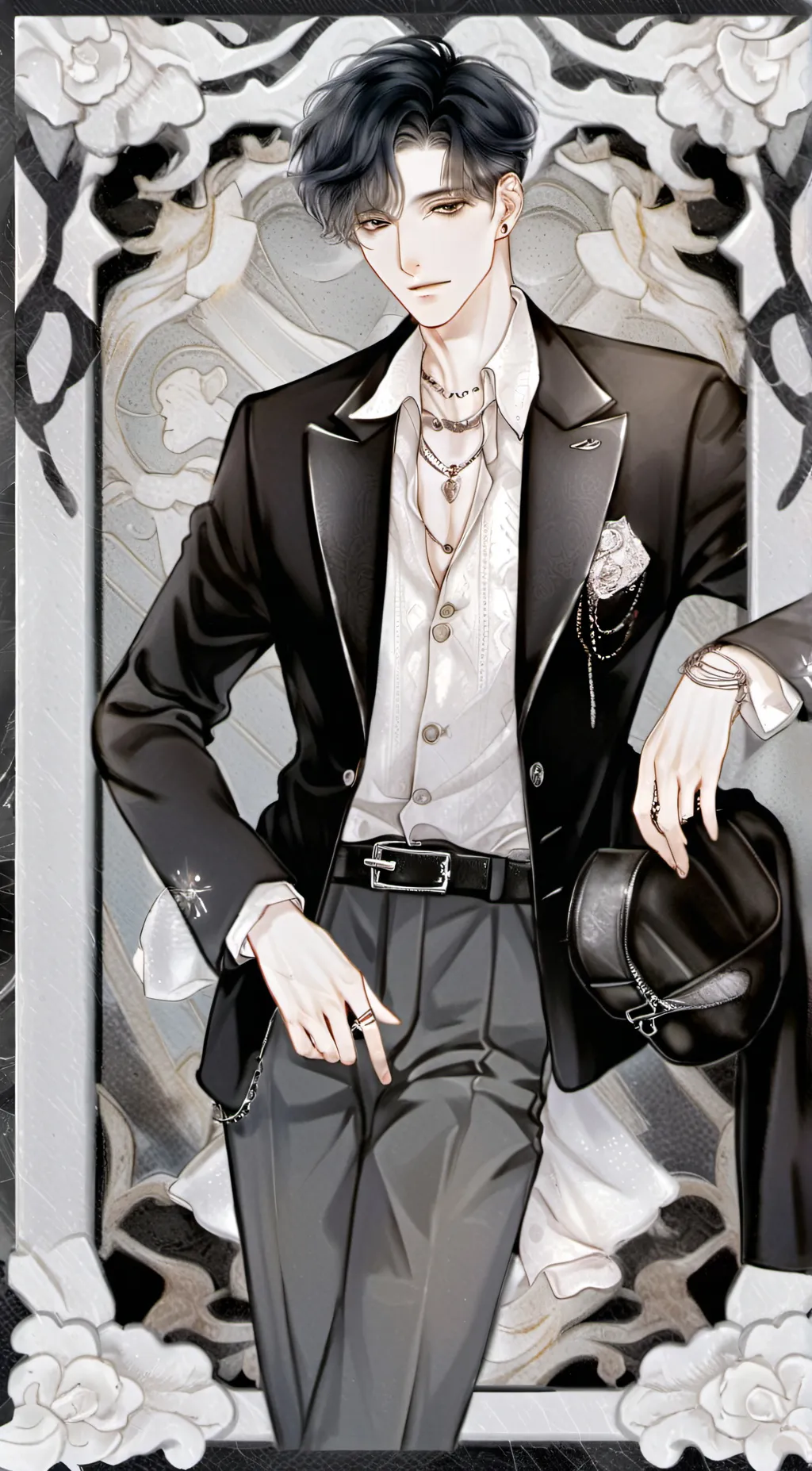 ai character: Vincent Charbonnea background