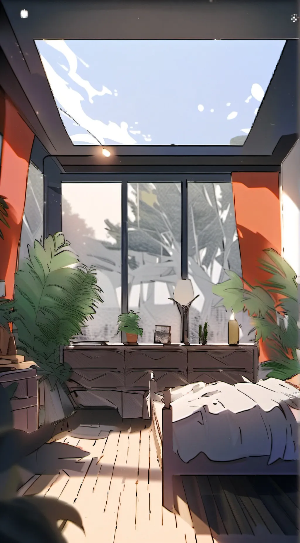 ai character: FPE BEDROOM background