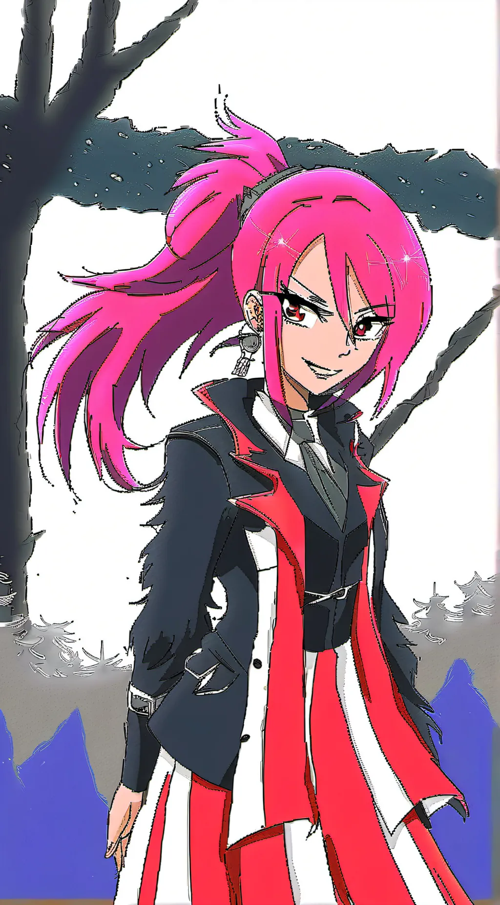 ai character: Misaki Ayane background