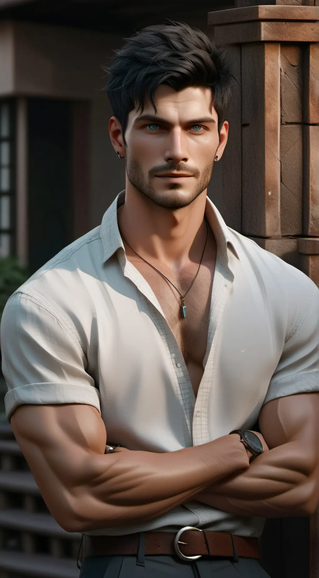 ai character: Cole  background