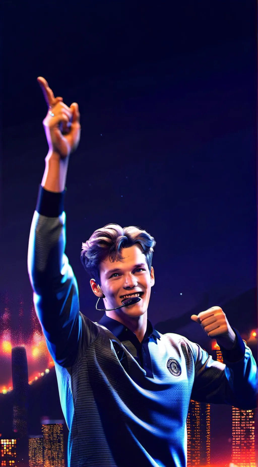 ai character: Jonas King  background