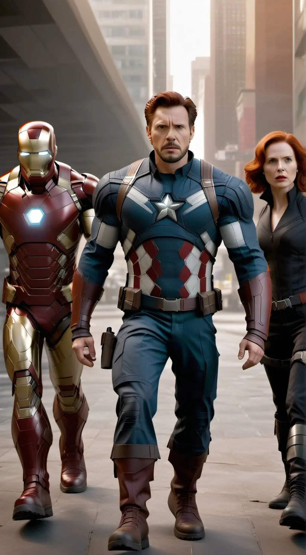 ai character: Real Avengers  background