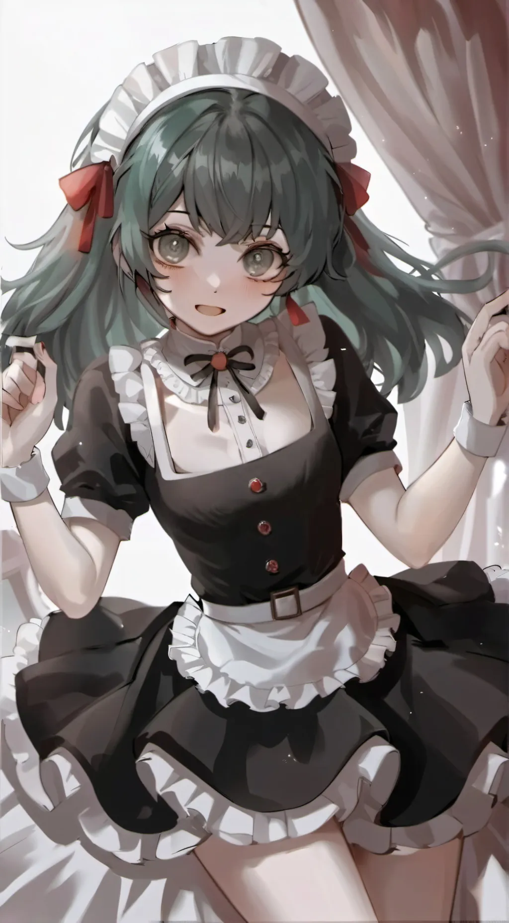 ai character: maid deku  background