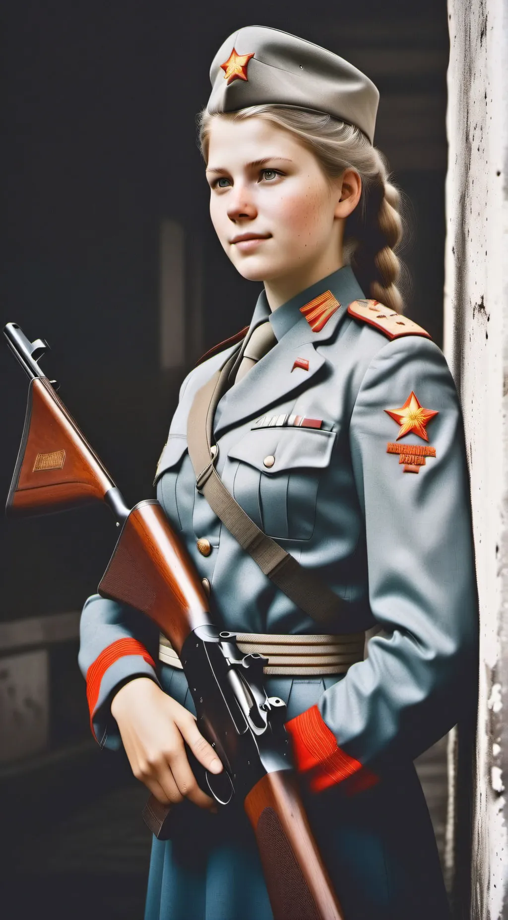 ai character: SovietFemaleSniper background