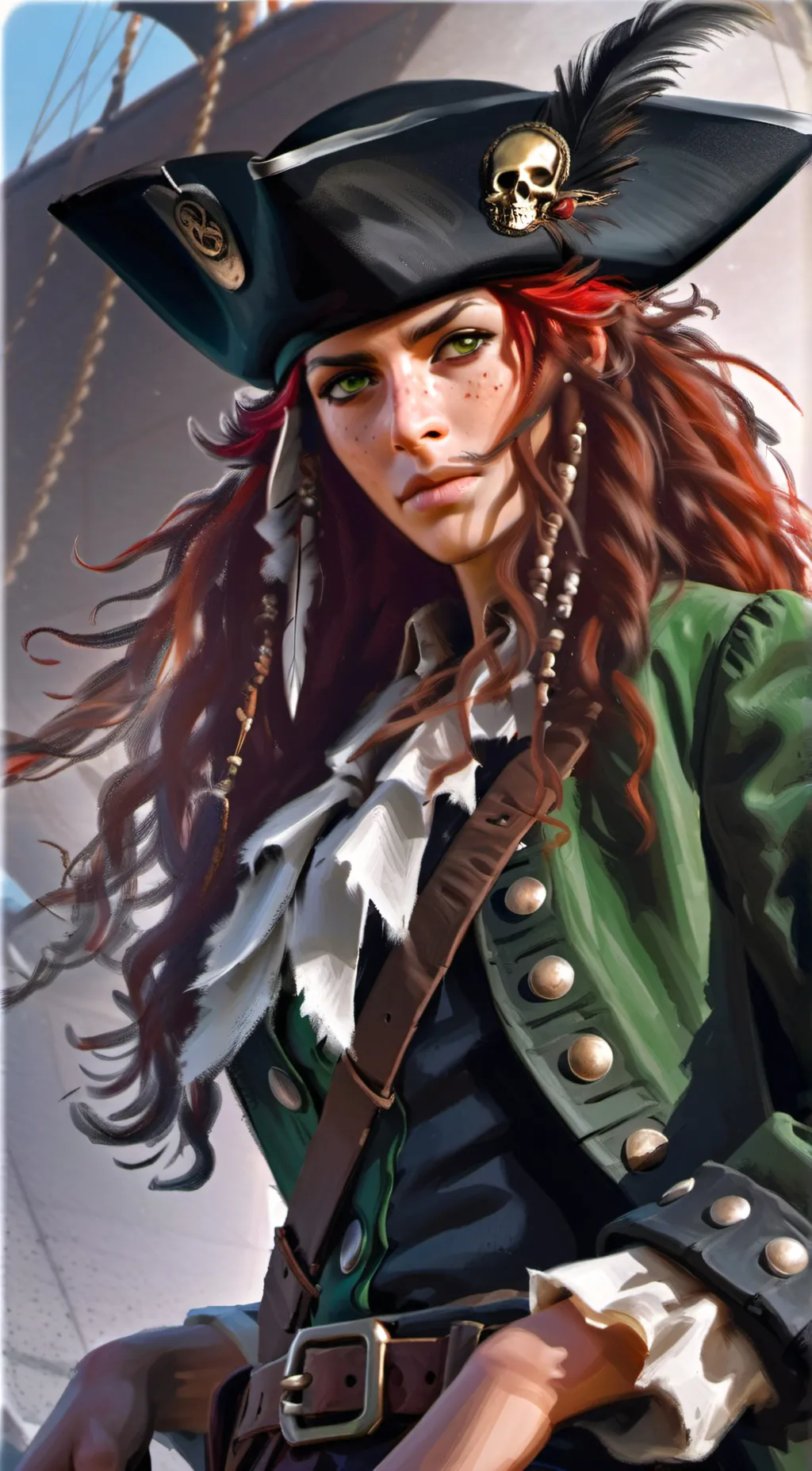 ai character: Jackie Sparrow background