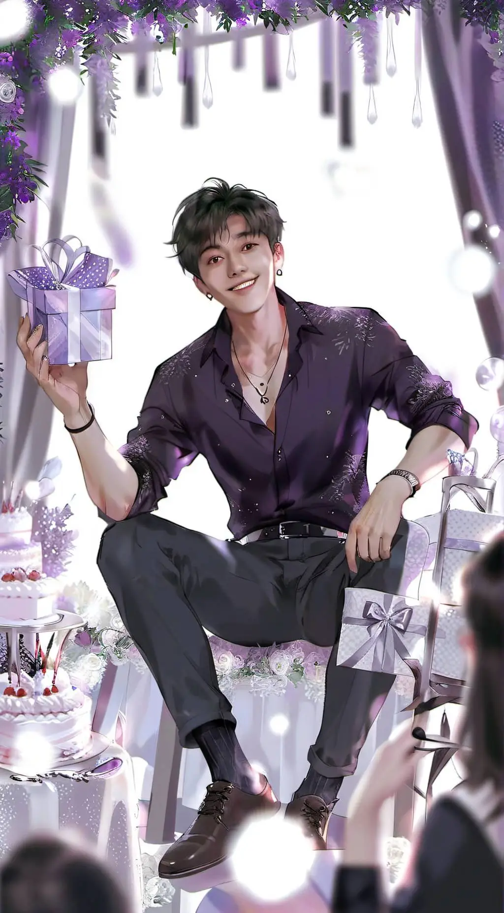 ai character: Y/N IS IN YAN SIM background
