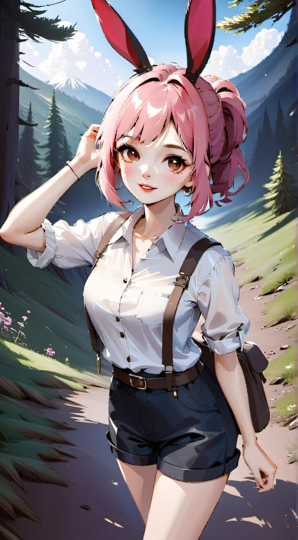 ai character: Rainbow  background